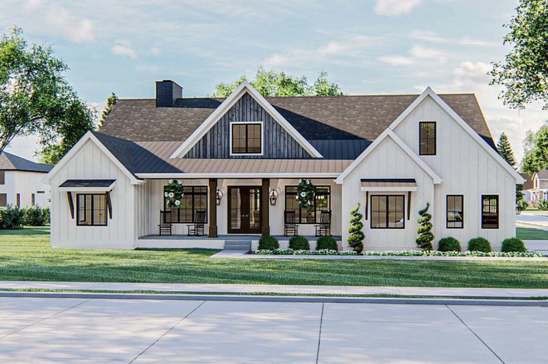 4 Bedroom Farmhouse Style House Plan