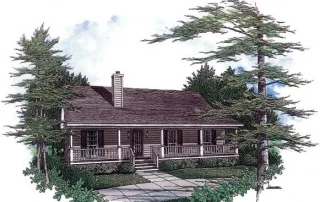 Country Cabin Home Plan