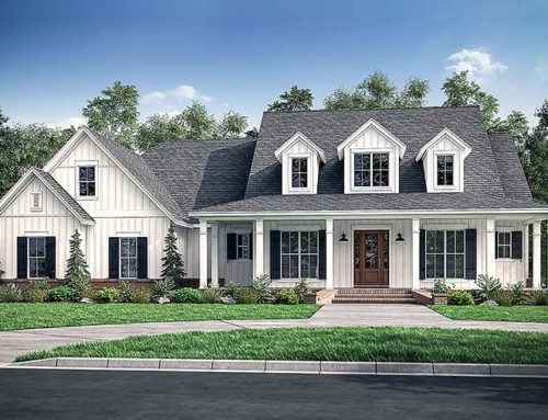 Country Farmhouse Plan with 4 Bedrooms