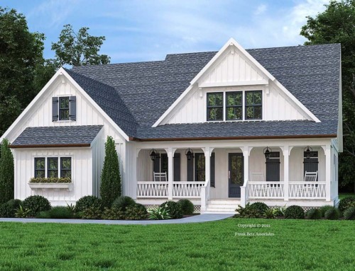 Country Cottage House Plan with Big Laundry Room