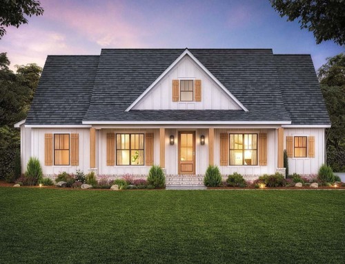4 Bedroom Country Farmhouse Home Plan 41453