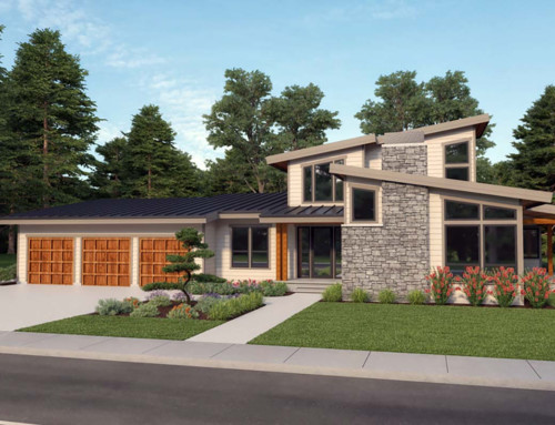 Eye-Catching Contemporary House Plan With Loft (Plan 40928)