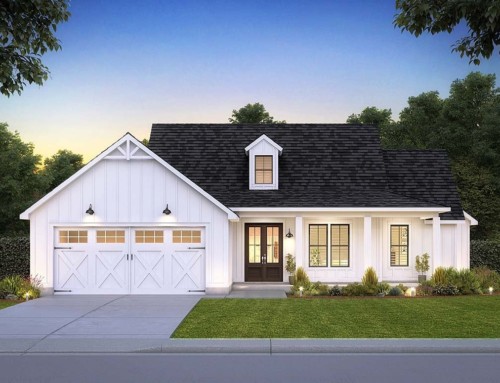 Modest Farmhouse Plan with Great Curb Appeal (Plan 41449)