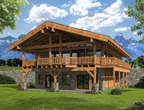 Mountain House Plan With Walkout Basement (Plan 85140)