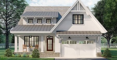 Elegant Modern Farmhouse Plan