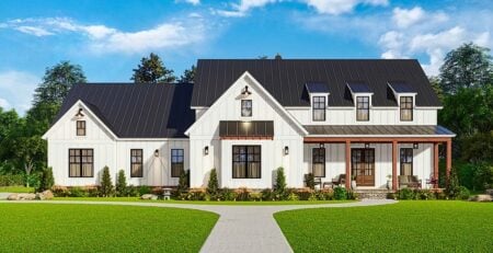 Transitional Farmhouse Plan