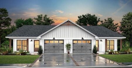 Country Style Duplex Plan