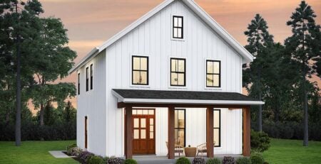 Modern Two Story Farmhouse Plan