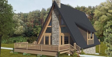New A-Frame House Plan