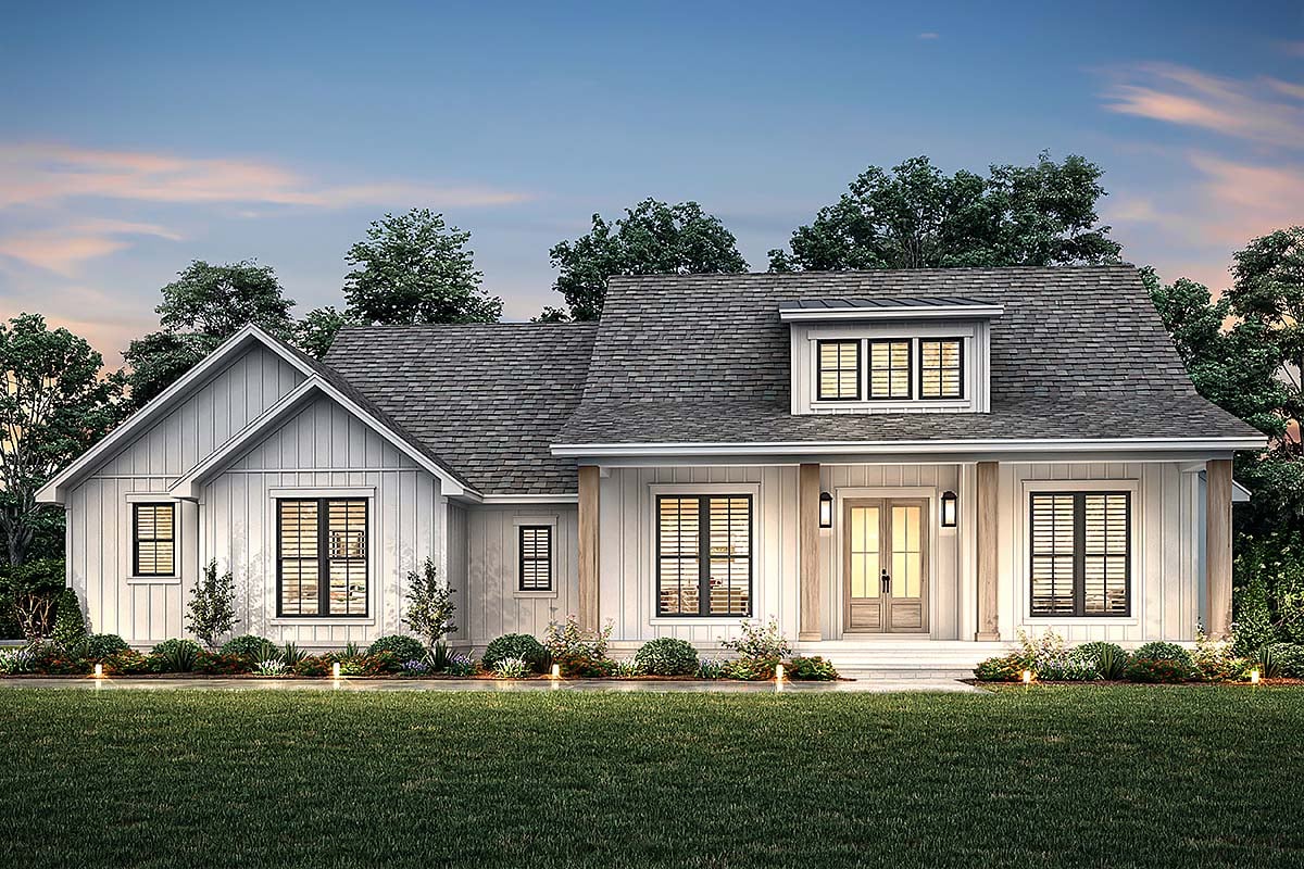 One Story Ranch House Plan With Side Entry Garage One Story Ranch House Plan With Side Entry Garage