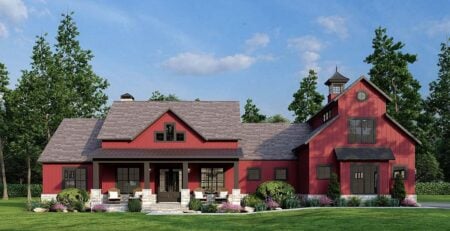 Farmhouse Style Barndominium Plan