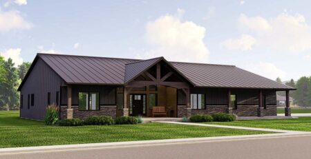 Rustic Barndo Style House Plan