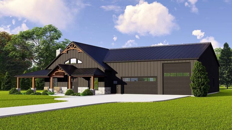 Barndo Construction Plan With Drive-Through RV Garage