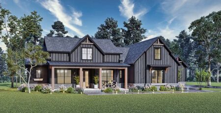 Moody Modern Farmhouse Plan