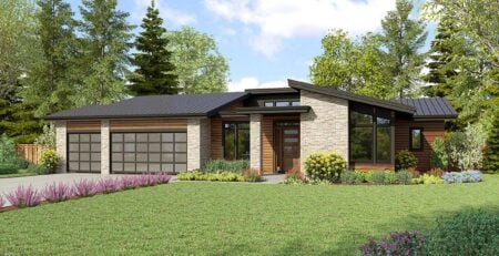 Contemporary Ranch House Plan