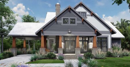 Updated Craftsman Home Plan