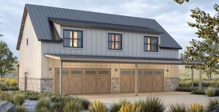 2 Bed Carriage House Plan
