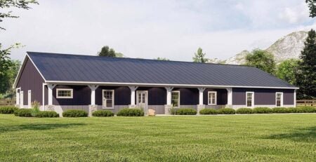 Big Garage Ranch Plan