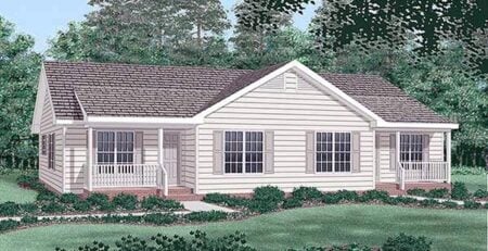 Ranch Style Duplex Plan