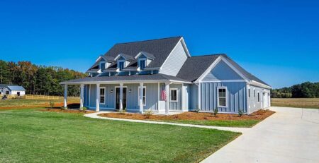 3 Dormer Farmhouse Plan