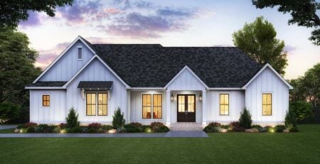 Rear Garage House Plan