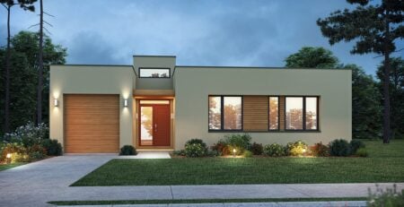 Flat Roof House Plan