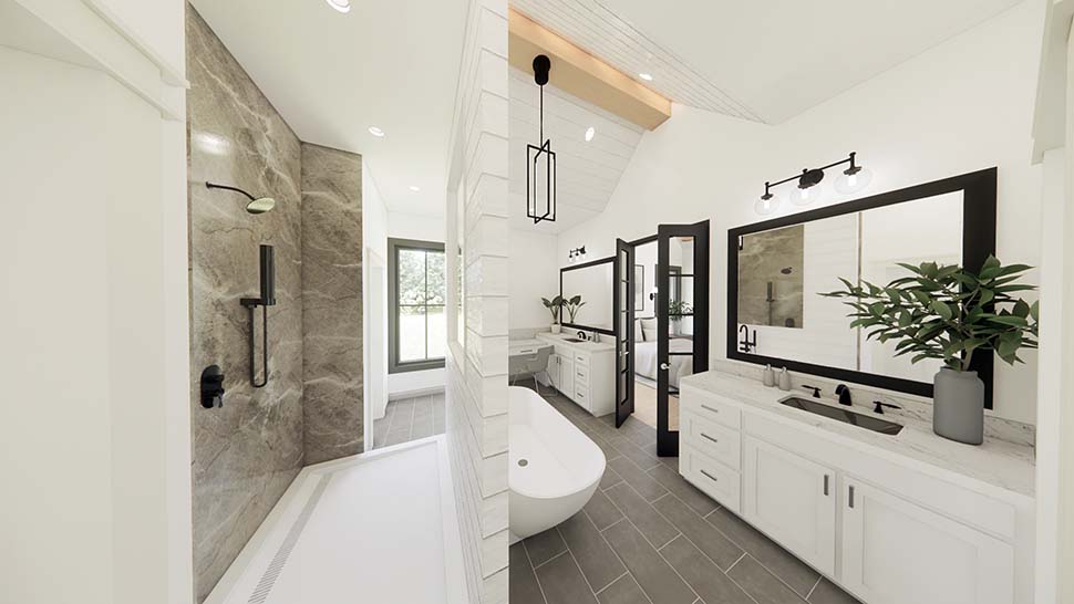 Spacious Master Suite Bathroom for plan 41481