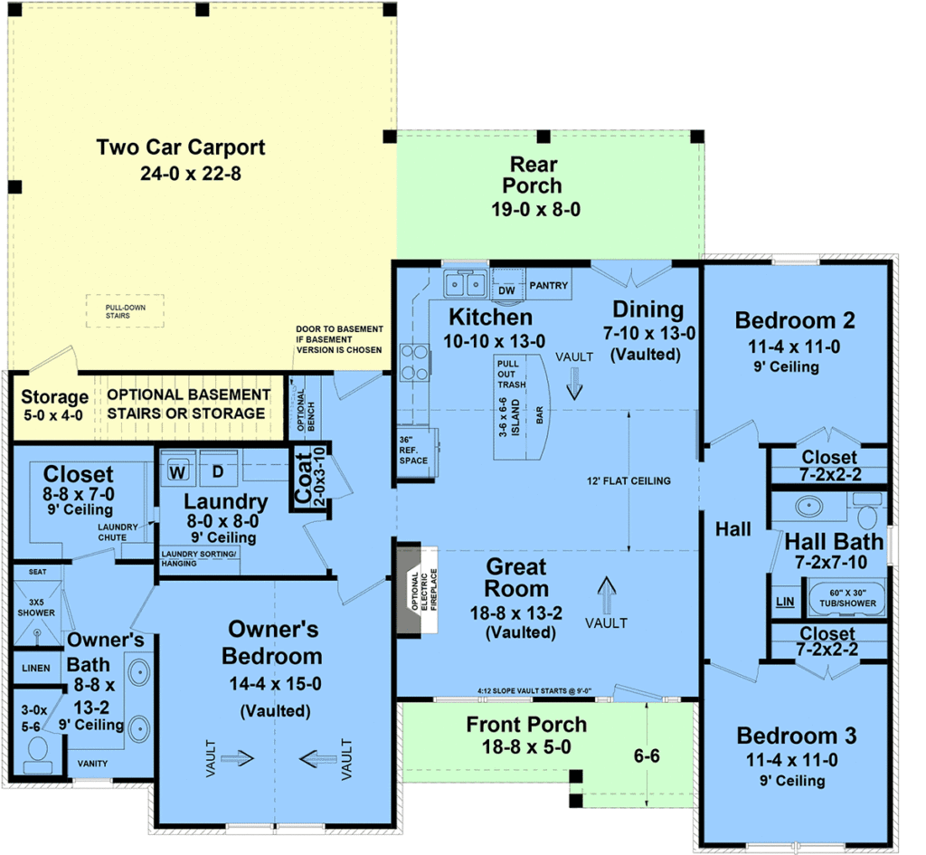 Floor Plan for House Design 60170
