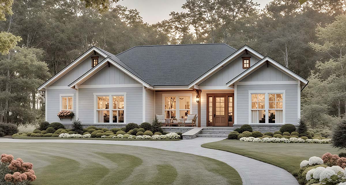 Plan 60170 – New American Charm with Smart, Livable Design