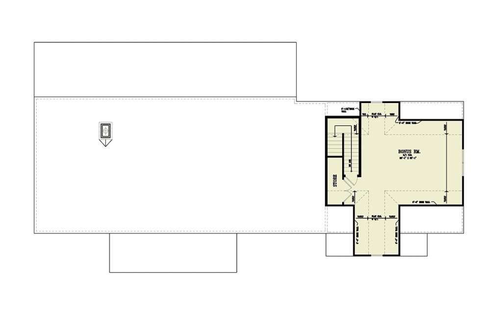 House Plan 72282 Bonus Room Layout
