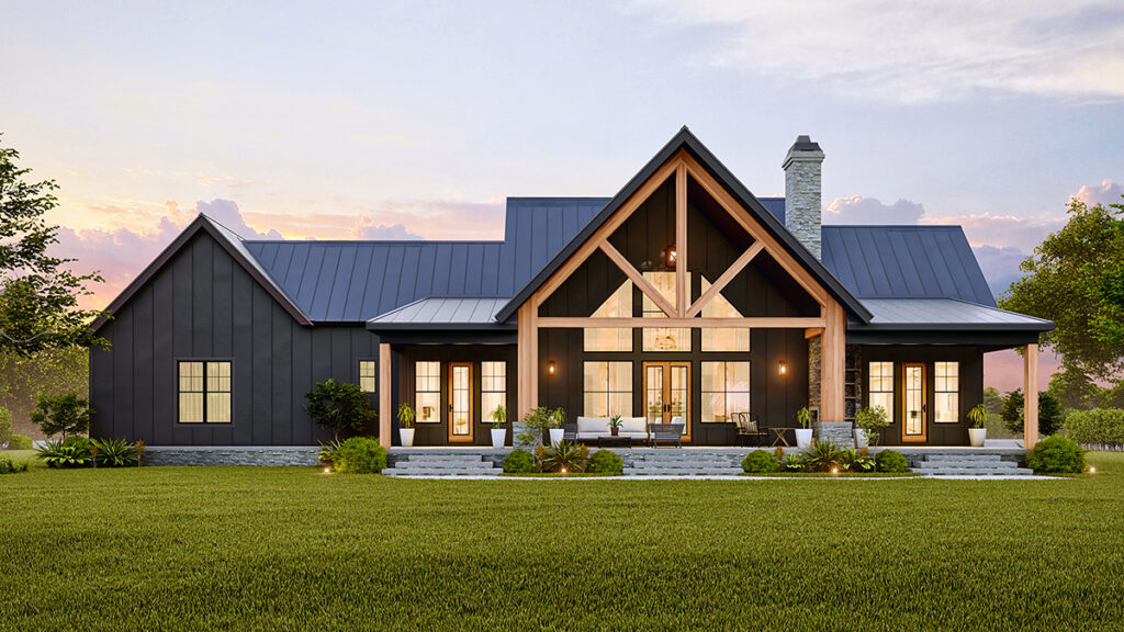 Rear of house plan 72277