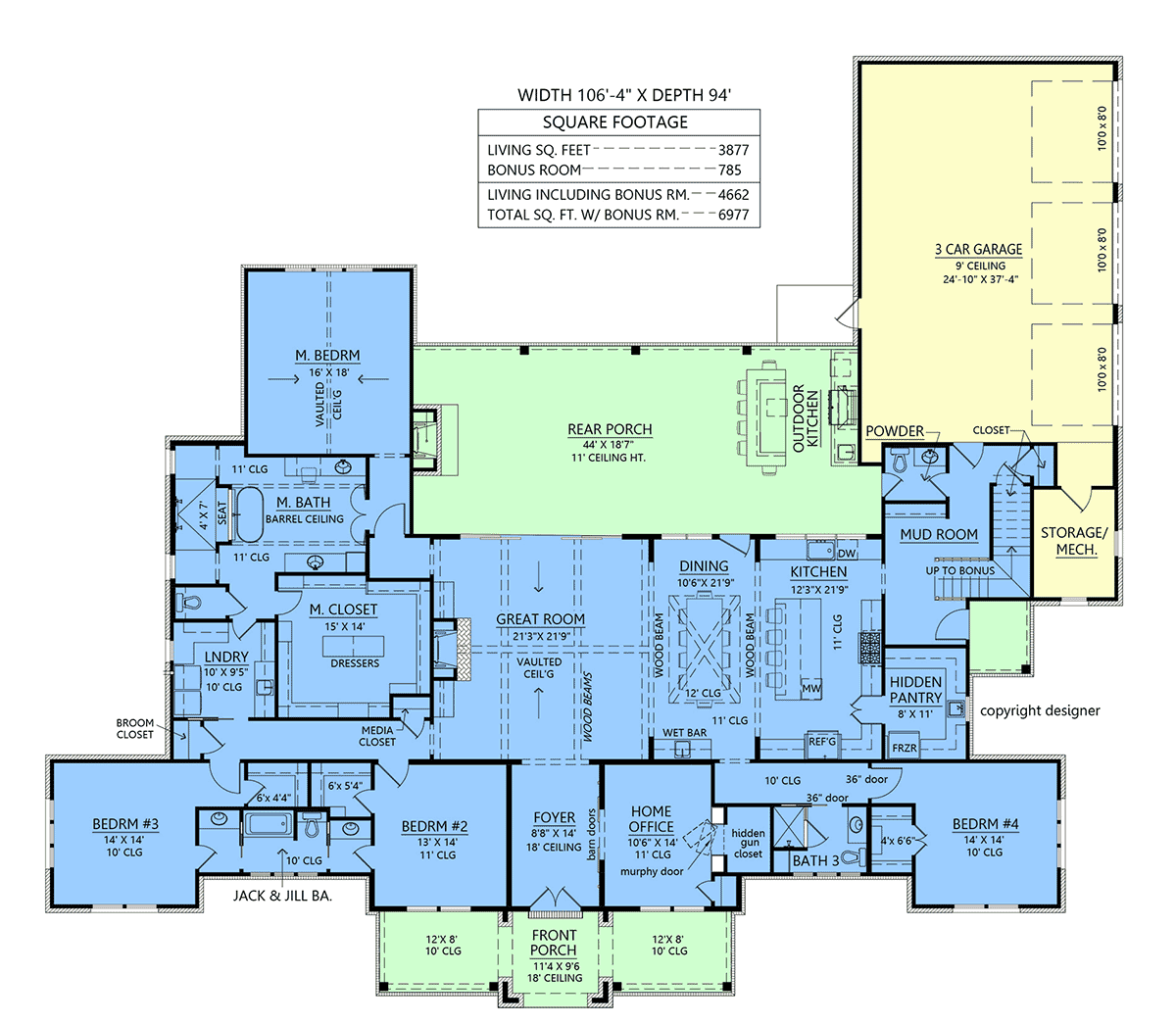 House Plan 84702 Floor Plan