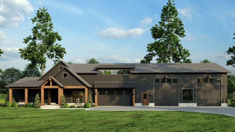 Barndominium Style House Plan 82783 – A Bold Blend of Rustic Luxury and ...