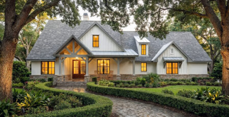 Southern Style Farmhouse Plan 75181 front rendering with wide porch and cottage farmhouse exterior